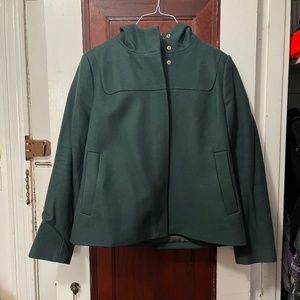 J. Crew Wool Menton Hooded Bib Jacket